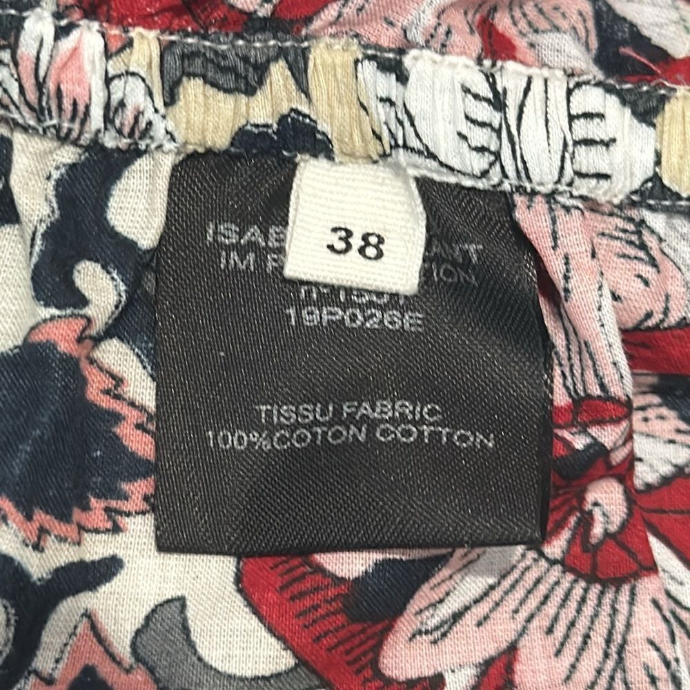 NWT Isabel Marant ÉTOILE Lilia one-sleeve ruched cotton mini dress Sz 38/US 6 - Picture 12 of 14